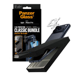 iPhone 17 Pro PanzerGlass 2-in-1 Classic Bundle m. Classic Fit Skærmbeskyttelse & Hoops Kameralinsebeskyttelse - Gennemsigtig