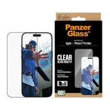 PanzerGlass iPhone 17 Pro Max Hærdet Beskyttelsesglas inkl. EasyAligner - Ultra Wide Fit - Gennemsigtig