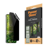 PanzerGlass Samsung Galaxy S25 Eco Matrix 4-Way Privacy Skærmbeskyttelse - Ultra Wide Fit - Alignerkit - Platinum Strength - Gennemsigtig