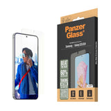 PanzerGlass Samsung Galaxy S25 All-in-One Skærmbeskyttelse Ultra Wide Fit - Anti-Reflective - Anti-Blue Light - Heat Dissaption - Gennemsigtig