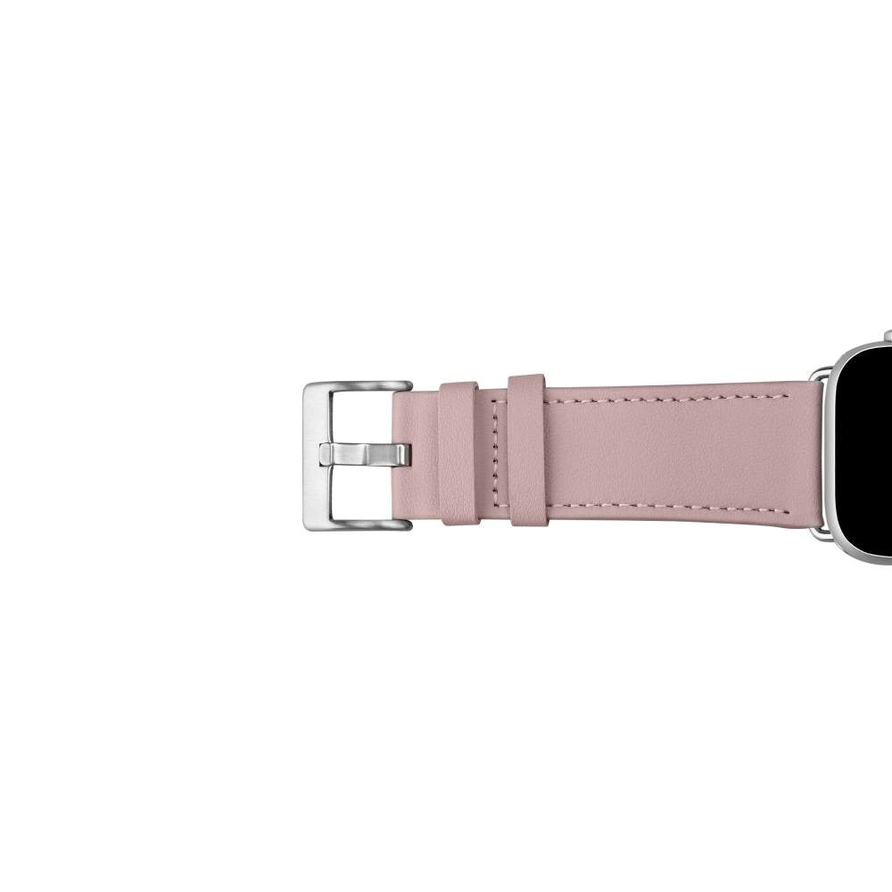 Apple Watch (38/40/SE/41/42mm) Puro E-CLASSIC Vegansk Læder Rem - Lyserød