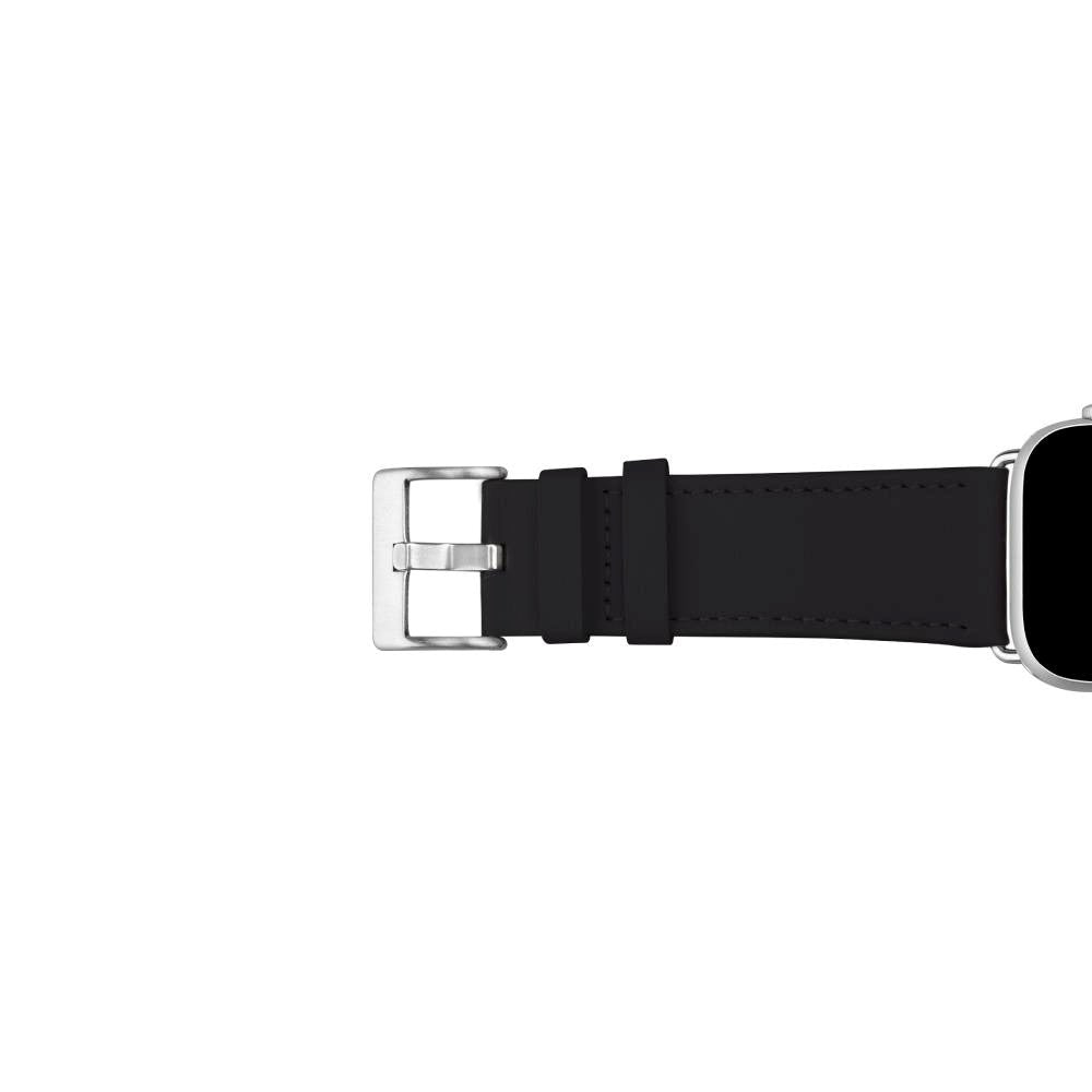 Apple Watch (42/44/SE/45/46/49mm) Puro E-CLASSIC Vegansk Læder Rem - Sort