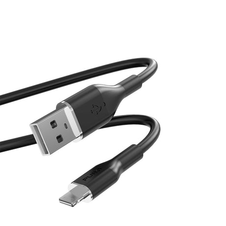 PURO Soft - USB-A til Lightning Kabel - 1.5m - Sort