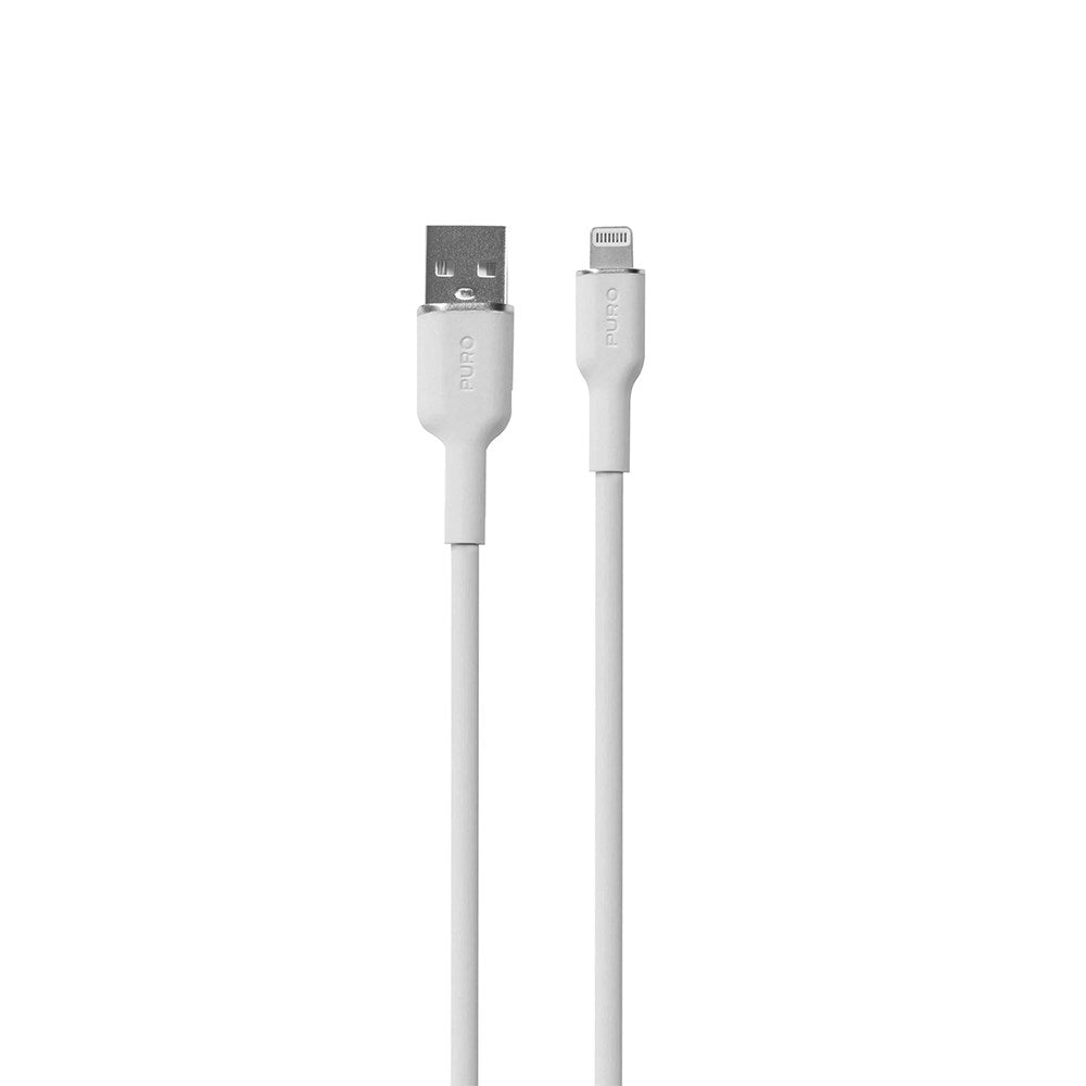 PURO Soft - USB-A til Lightning Kabel - 1.5m - Hvid