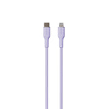 PURO Soft - USB-C til Lightning Kabel - 1.5m - Lilla