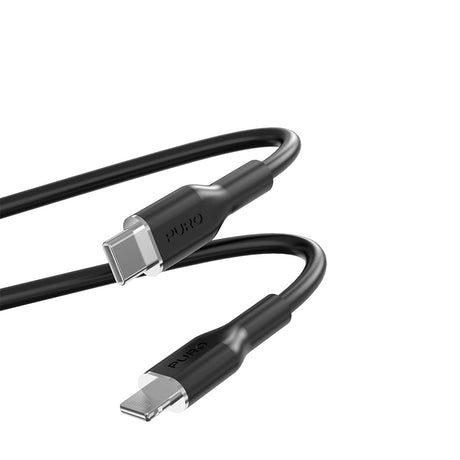 PURO Soft - USB-C til Lightning Kabel - 1.5m - Sort