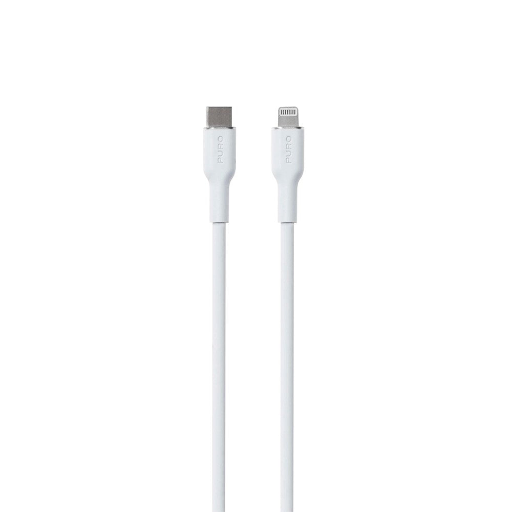 PURO Soft - USB-C til Lightning Kabel - 1.5m - Hvid