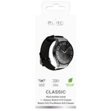 Samsung Galaxy Watch (4/4 Classic/5/5 Pro/6/6 Classic/7) - PURO CLASSIC - Ægte Læder Rem - Sort