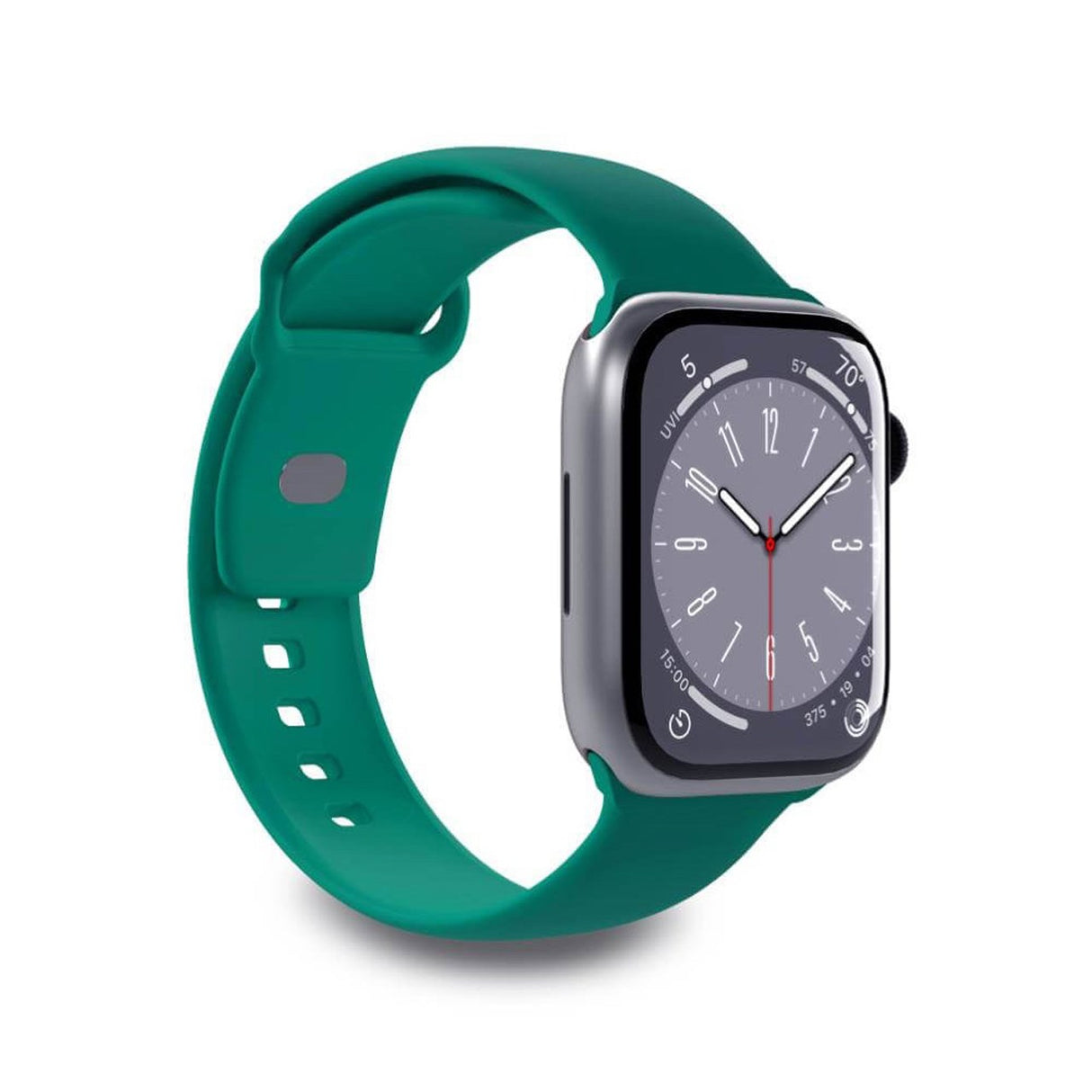 Apple Watch (42/44/SE/45/46/49mm) Puro ICON Silicone Rem - Grøn