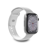 Apple Watch (38/40/SE/41/42mm) Puro ICON Silicone Rem - Hvid