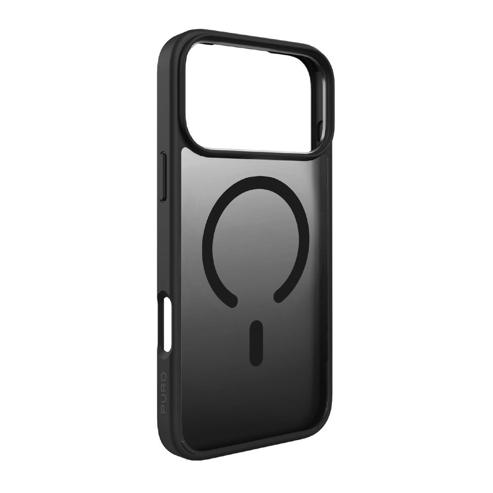 PURO iPhone 17 Pro GRADIENT Case - MagSafe Kompatibel - Gennemsigtig / Sort