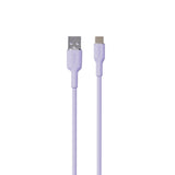 PURO Soft - USB-A til USB-C Kabel - 1.5m - Lilla