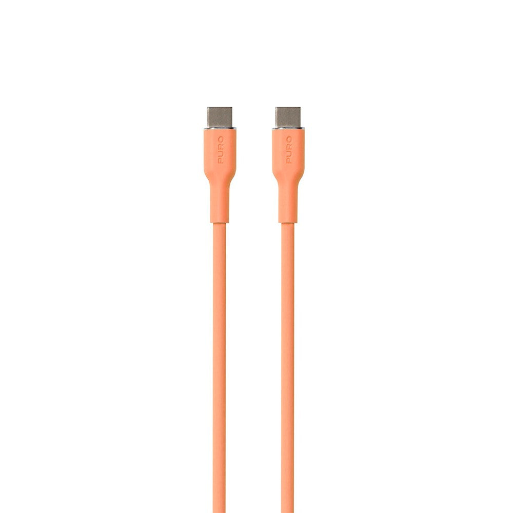 PURO Soft - USB-C til USB-C Kabel - 1.5m - Orange