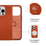 iPhone 15 Pro dbramante1928 Roskilde Cover - 100% Ægte Læder - MagSafe Kompatibel - Tan