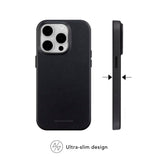 iPhone 15 Pro dbramante1928 Roskilde Cover - 100% Ægte Læder - MagSafe Kompatibel - Black