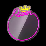 Forever Light LED Neon Spejl - "Queen"