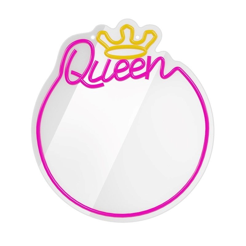 Forever Light LED Neon Spejl - "Queen"