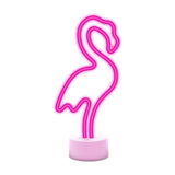 Neon Dekoration m. Fod LED fra Forever Light - Lyserødt Lys m. Flamingo