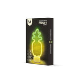 Neon Dekoration m. Fod LED fra Forever Light - Gult / Grønt Lys m. Ananas