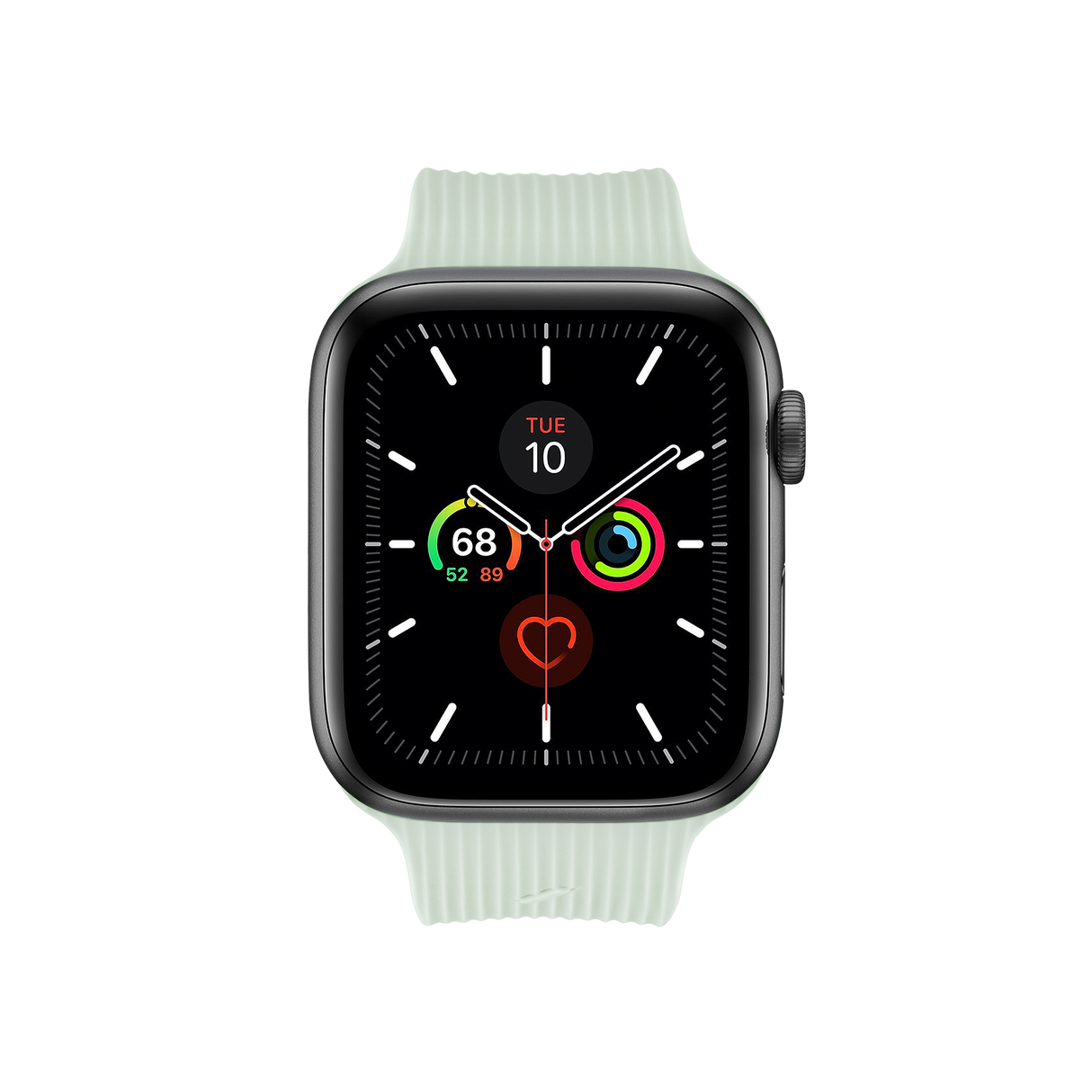 Apple Watch (42/44/SE/45/46/49mm) Native Union Curve Strap Silikone Rem - Grøn