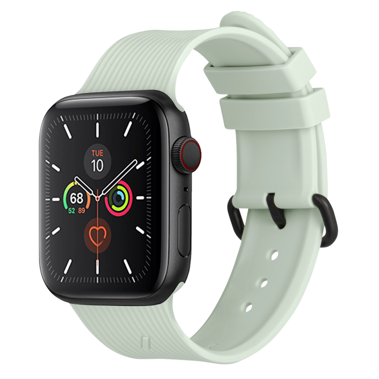 Apple Watch (42/44/SE/45/46/49mm) Native Union Curve Strap Silikone Rem - Grøn