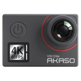 AKASO Action Kamera V50 Elite m. 4K - UHD - 60FPS - Sort