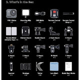 AKASO V50 X Cube Action Kamera - Vandtæt / 4K / 30FPS / Ultra HD / 20MP - Grå