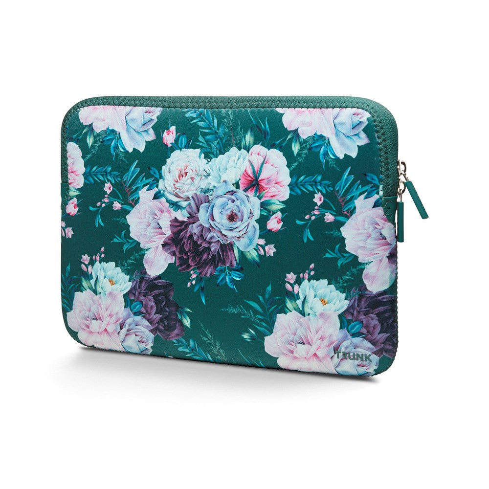 Trunk - Neoprene Sleeve - MacBook 13" (30.5 x 21.5 x 1.5 cm) - Sweet Power Green Flower