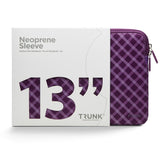 Trunk - Neoprene Sleeve - MacBook 13" (30.5 x 21.5 x 1.5 cm) - Medium Purple Tartan