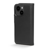 Trunk iPhone 13 2-i-1 Ægte Læder Flip Cover m. Pung - Sort