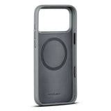 iPhone 17 Pro Max - WOOLNUT Ægte Læder Bagside Cover - MagSafe Kompatibel - Grå