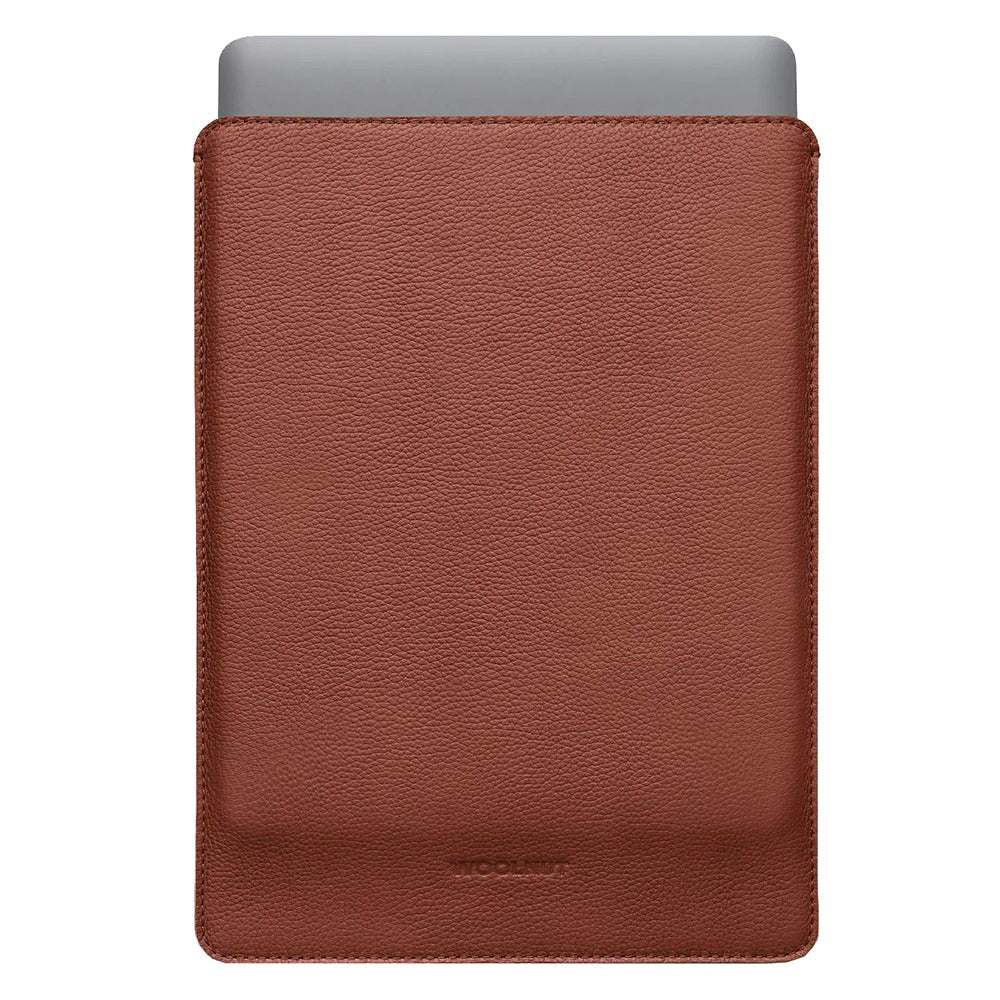 Woolnut Ægte Læder MacBook / Laptop Sleeve (350 x 245mm) - Brun