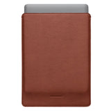 Woolnut Ægte Læder MacBook / Laptop Sleeve (350 x 245mm) - Brun