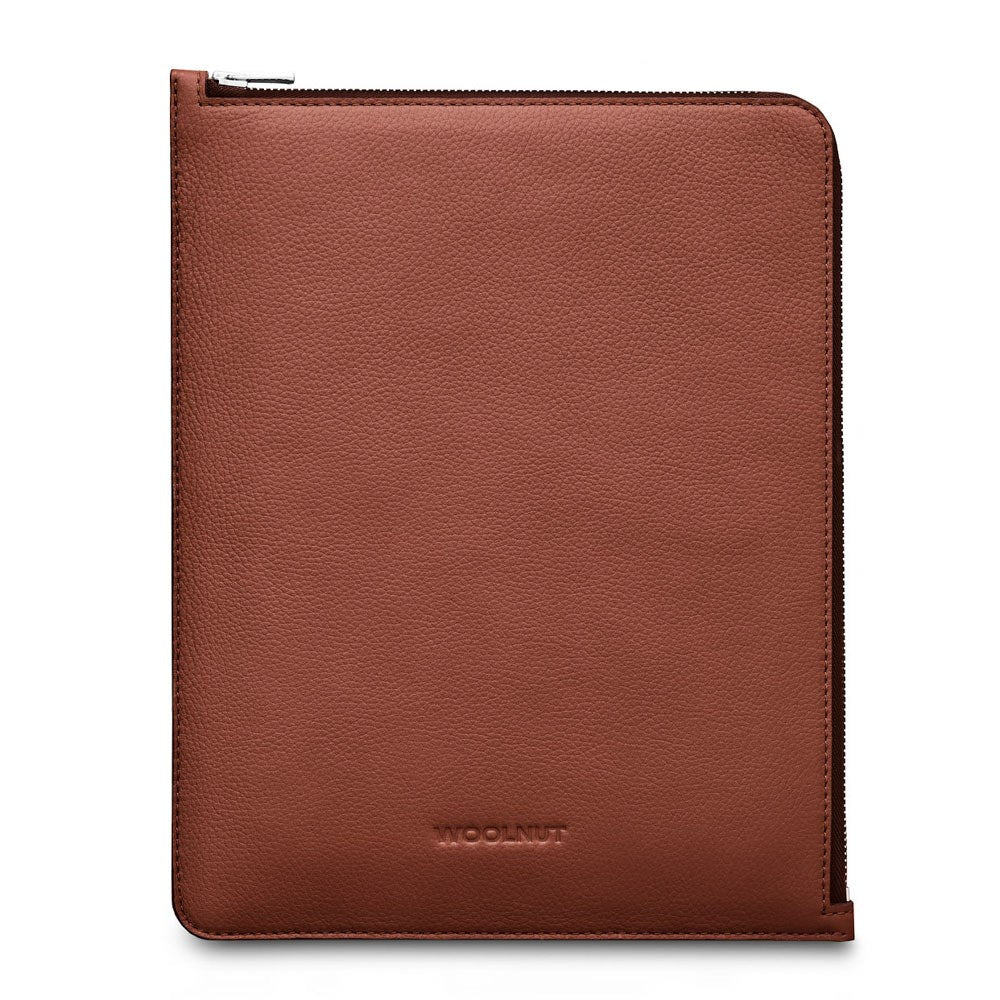 Woolnut Ægte Læder Sleeve til iPad / Tablet (23 x 29 cm) - Brun