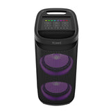 Xceed Sound Transporterbar 10" Bluetooth Højtaler - inkl. Trådløs Mikrofon & Lys - Sort